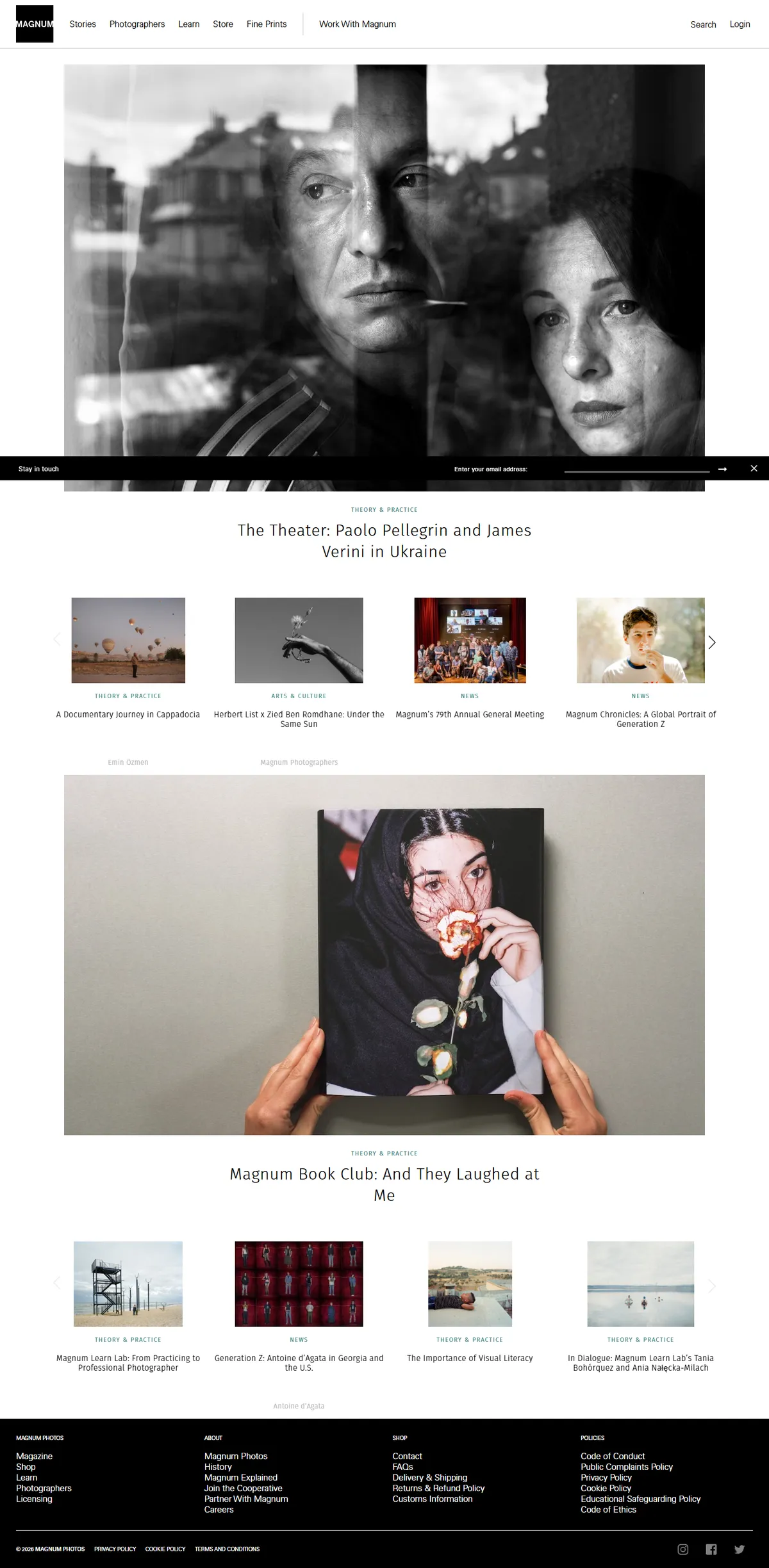 Full page of magnumphotos.com